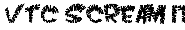 VTC Scream it Loud font preview